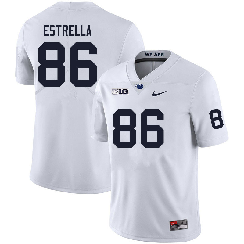 Men #86 Jason Estrella Penn State Nittany Lions College Football Jerseys Sale-White